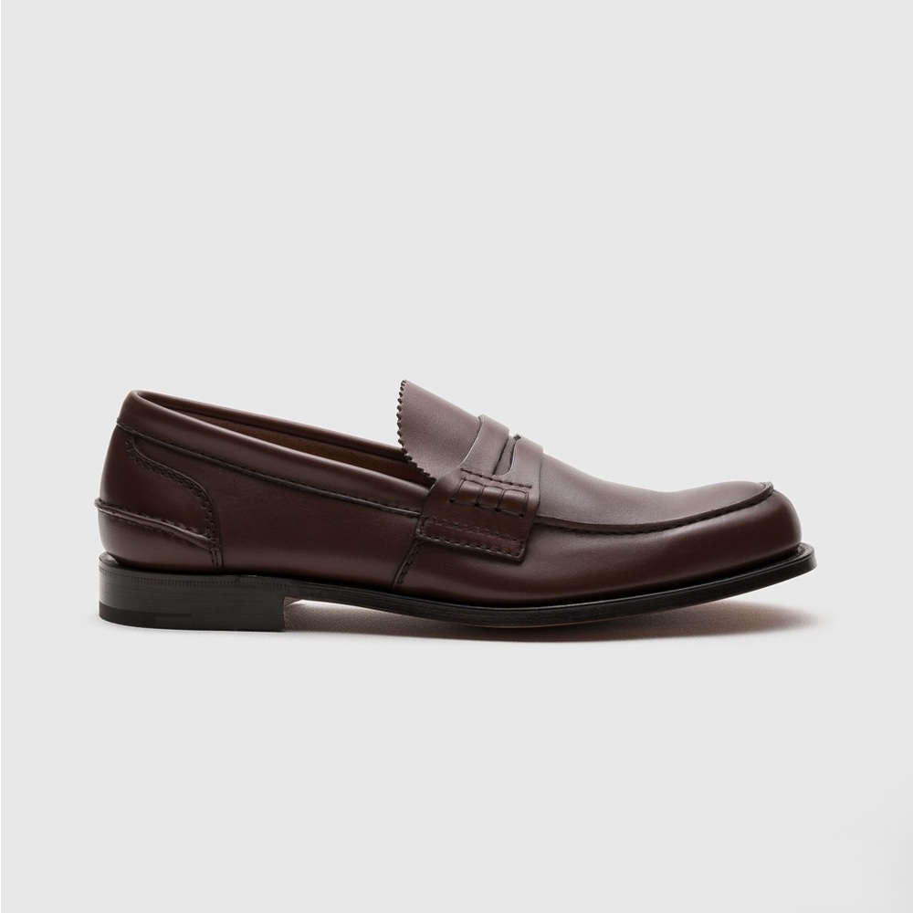 CHURCH'S Made in England Pembrey Calf Leather Loafer in‎ Brown Size 11 $1120
